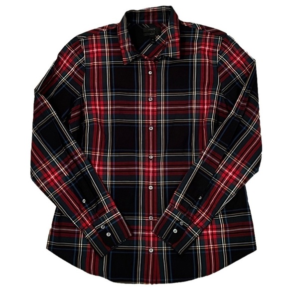 J. Crew shirt, plaid, size 12 - Picture 2 of 5